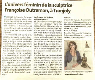 francoise-outreman-art - Exposition au Château de TRONJOLY